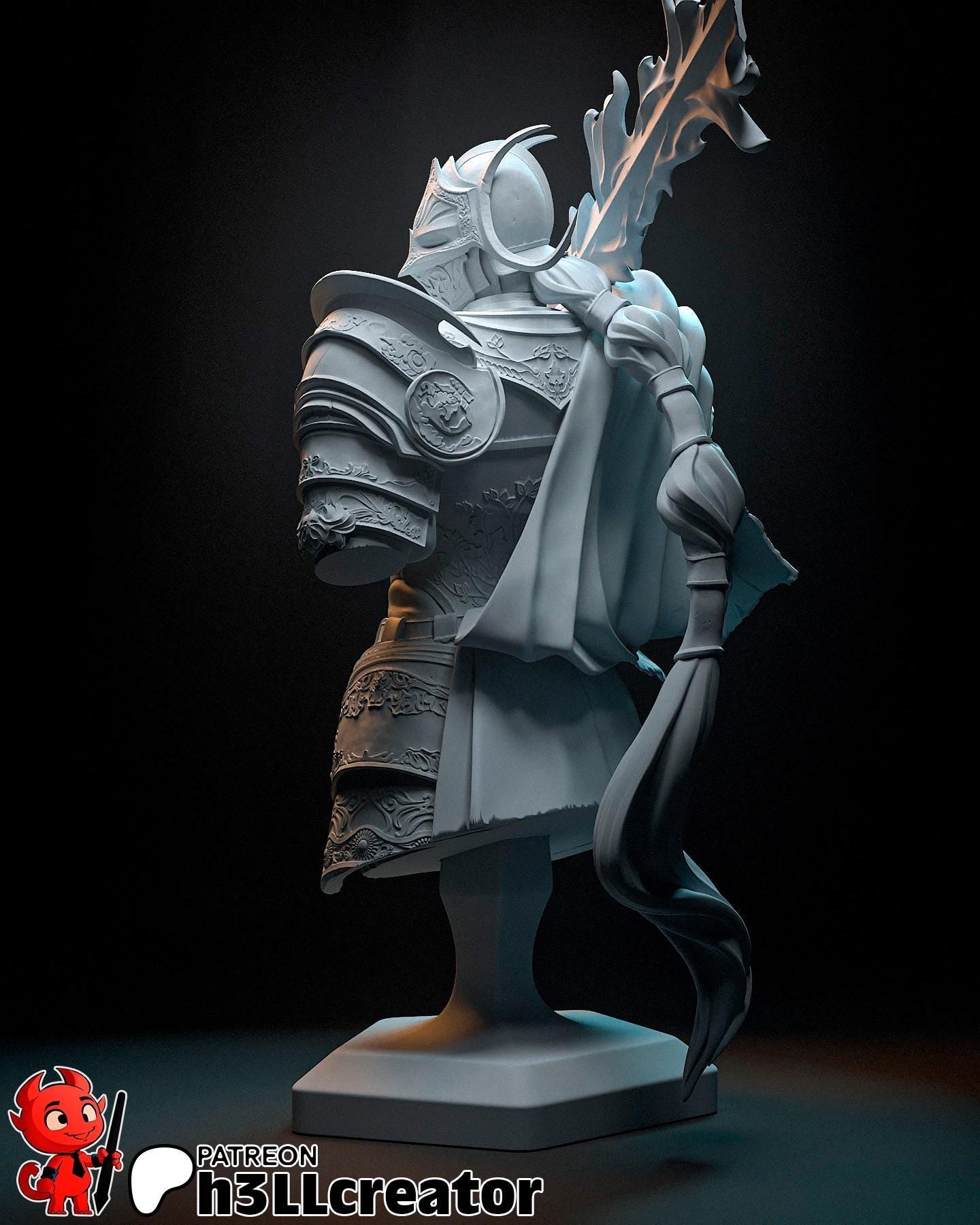 Rellana from Elden Ring (fan art) | Full Model or Bust | Miniature scale 1:12 | h3LL Creator | DIY Model Kit