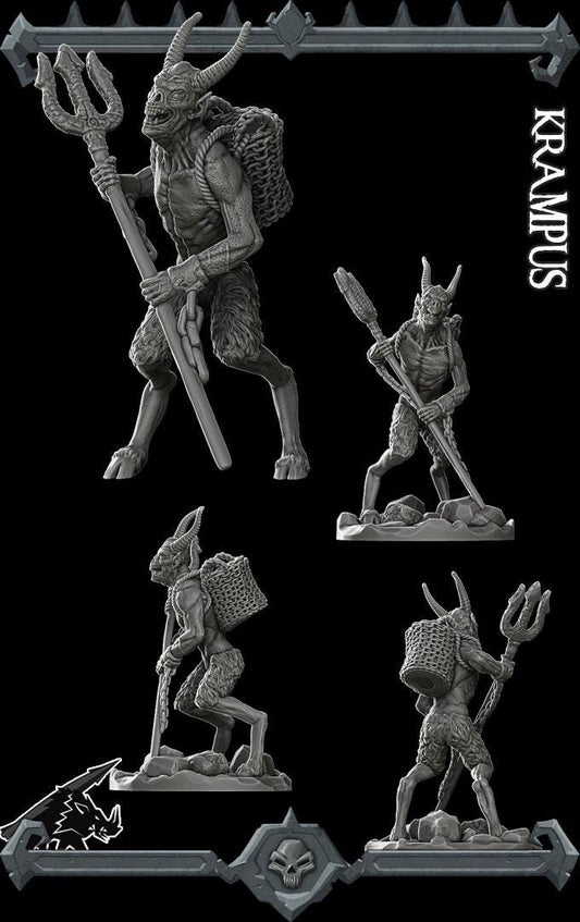 Krampus | Bonus | Rocket Pig Games | Miniatures for tabletop games. 28mm to 32mm Resin Figures for RPG, D&D, Dungeons and Dragons