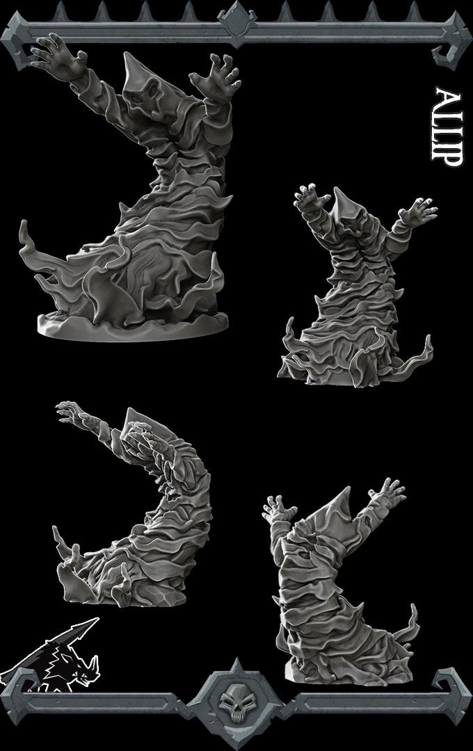 Allip | Bonus | Rocket Pig Games | Miniatures for tabletop games. 28mm to 32mm Resin Figures for RPG, D&D, Dungeons and Dragons