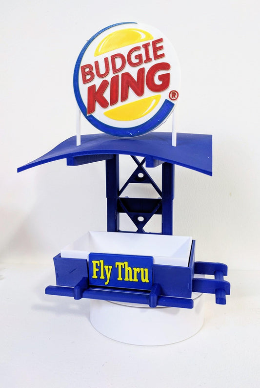 Budgie King Fly Thru Bird Feeder: Cage & Aviary, Ikea Skadis Compatible
