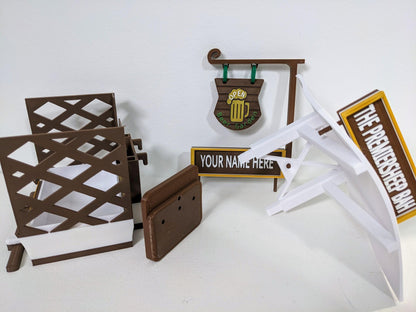Personalized Pub Theme Bird Feeder: Small Bird Feeding Station