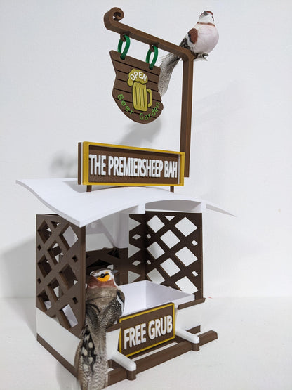 Personalized Pub Theme Bird Feeder: Small Bird Feeding Station