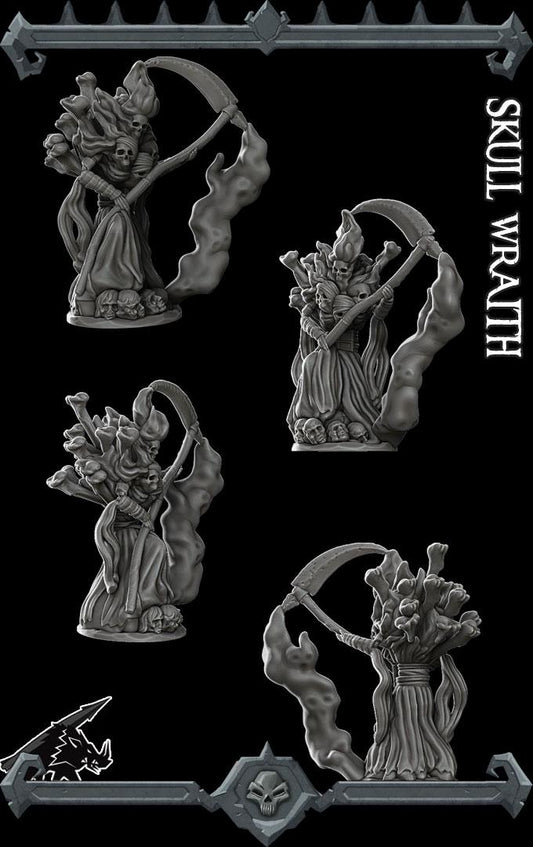 Skull Wraith | Undead Collection | Rocket Pig Games | Miniatures for tabletop games. 28mm to 32mm Resin for RPG, D&D, TTRPG