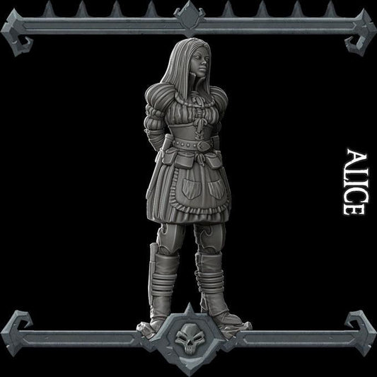 Alice - Barbarian Goliath | Bonus | Rocket Pig Games | Miniatures for tabletop games. 28mm to 32mm Resin for RPG, D&D, Dungeons and Dragons