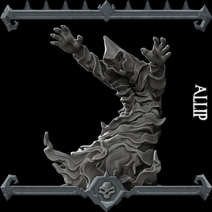 Allip | Bonus | Rocket Pig Games | Miniatures for tabletop games. 28mm to 32mm Resin Figures for RPG, D&D, Dungeons and Dragons