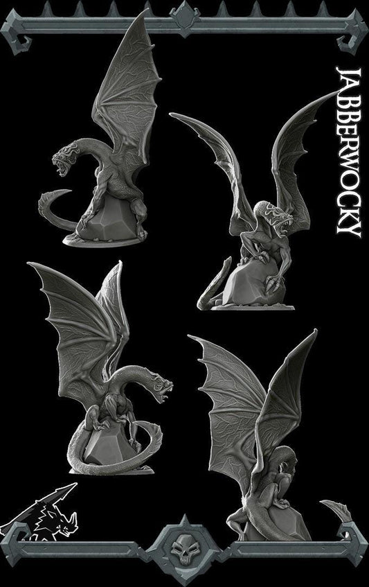 Jabberwocky | Dragonkin Collection | Rocket Pig Games | Miniatures for tabletop games. 28mm to 32mm Resin for RPG, D&D, TTRPG