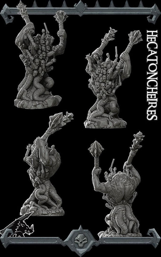 Hecatoncheires | Trolls and Giants Collection | Rocket Pig Games | Miniatures for tabletop games. 28mm to 32mm Resin for RPG, D&D, TTRPG