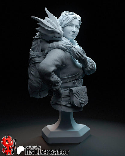 Zoe from Split Fiction (fan art) | Full Model or Bust | Miniature scale 1:12 | h3LL Creator | DIY Model Kit
