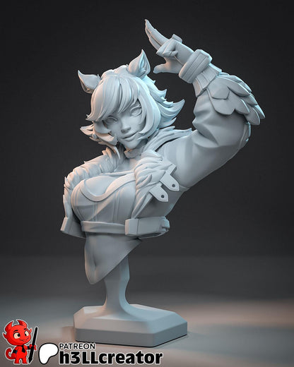 Squirrel Girl from Marvel Rivals (fan art) | Full Model or Bust | Miniature scale 1:12 | h3LL Creator | DIY Model Kit