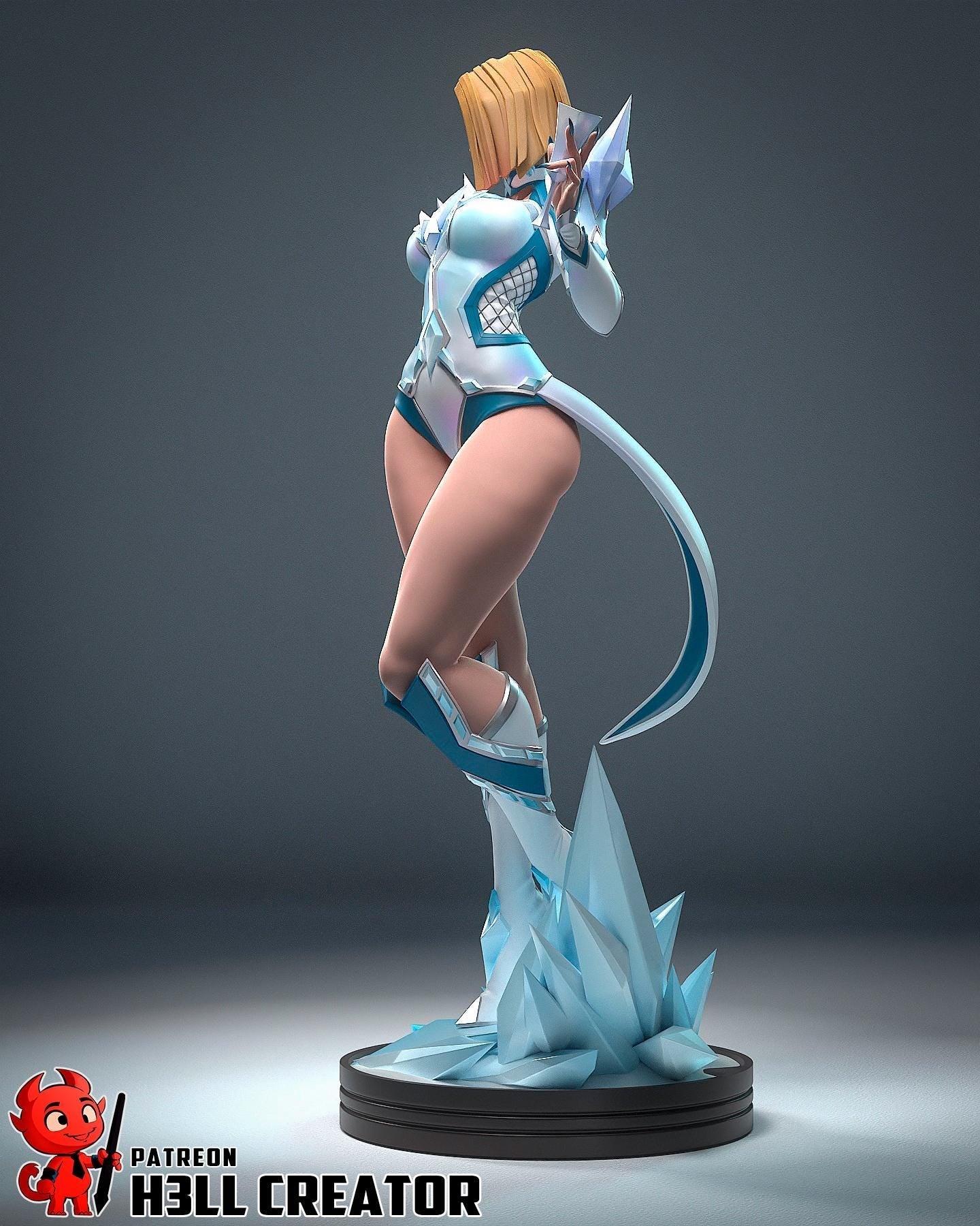 Emma Frost from Marvel Rivals (fan art) | Full Model or Bust | Miniature scale 1:12 | h3LL Creator | DIY Model Kit