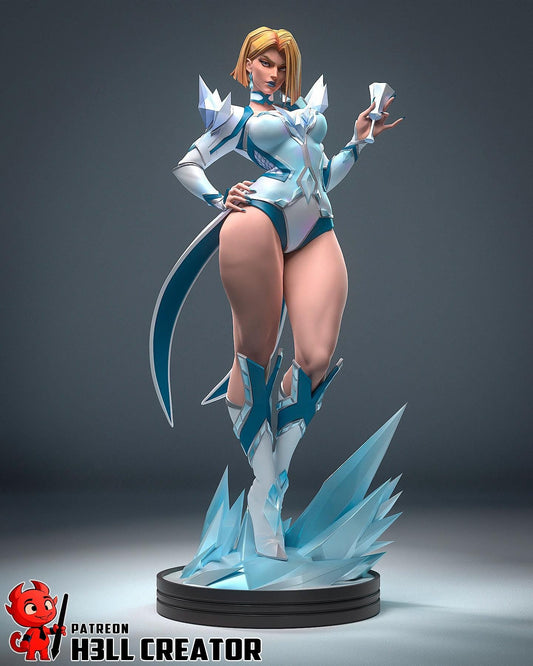 Emma Frost from Marvel Rivals (fan art) | Full Model or Bust | Miniature scale 1:12 | h3LL Creator | DIY Model Kit