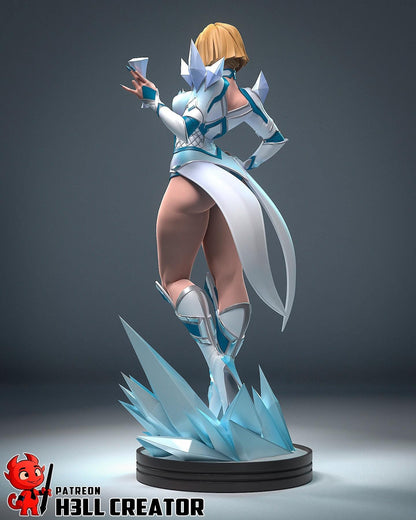 Emma Frost from Marvel Rivals (fan art) | Full Model or Bust | Miniature scale 1:12 | h3LL Creator | DIY Model Kit