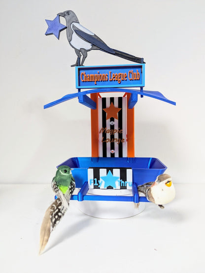 Newcastle United Garden Bird Feeding Station -  NUFC champions league edition Garden Decor and Wild Bird Food Feeder Toon Army Gift for Fan