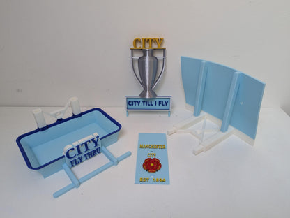 Manchester City Bird Feeder : Football Fans Feeding Station -  Quirky Garden Decor - Wild Bird seed tray -  Gift for Soccer city Fan