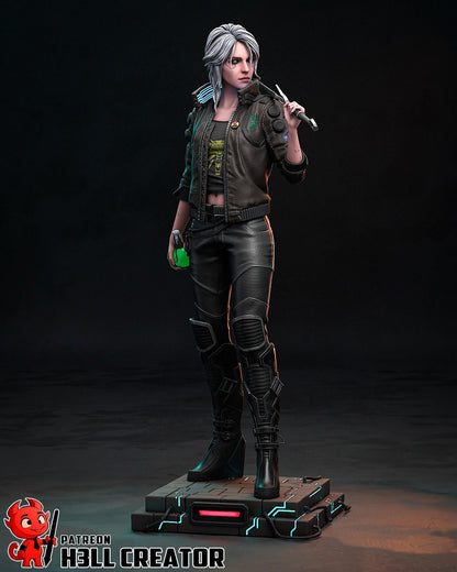 Ciri – Cyberpunk 2077 Fan art | H3LLcreator | Full Model or Bust | Premium Resin Print