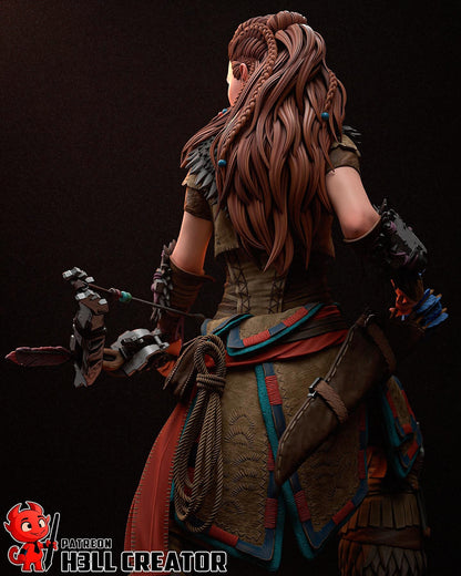 Aloy (Fan Art) – Horizon Zero Dawn | H3LLcreator | Full Model or Bust | Premium Resin Print
