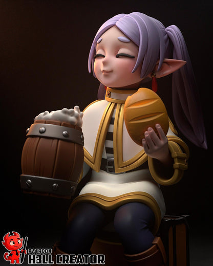 Frieren (Fan Art) – Frieren Beyond Journey’s End | H3LLcreator | 1:10 Scale Resin Model | Premium Collector Print