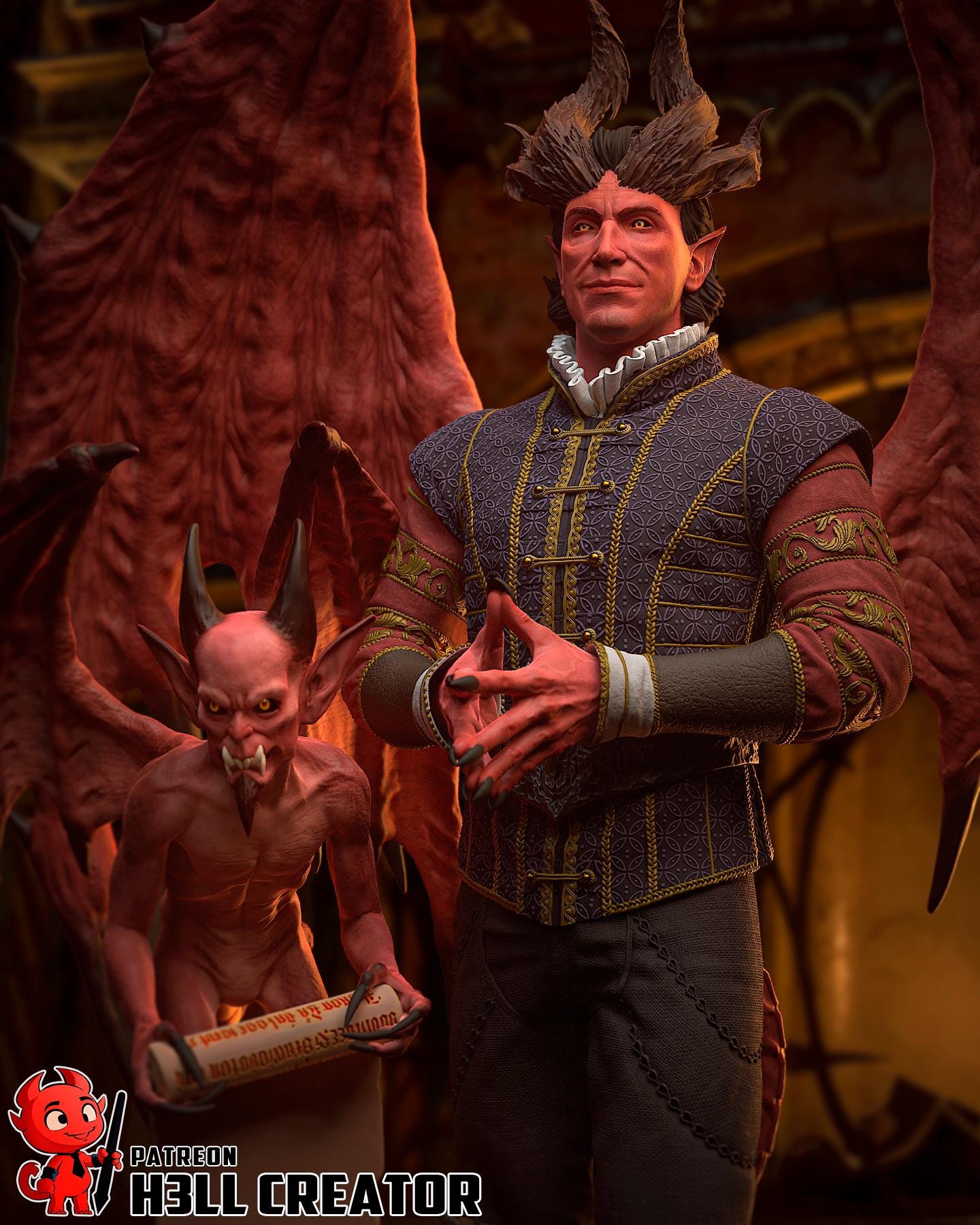 Raphael (Fan Art) – Baldur’s Gate 3 | H3LLcreator | Full Model or Bust | Premium Resin Print