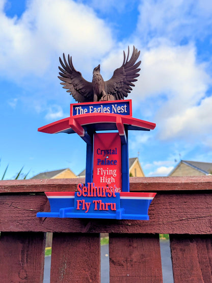 Crystal Palace Bird Feeder, The Eagles Nest, Selhurst feeding station . Garden seed table, Gift for Palace football club Fans