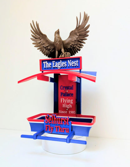 Crystal Palace Bird Feeder, The Eagles Nest, Selhurst feeding station . Garden seed table, Gift for Palace football club Fans