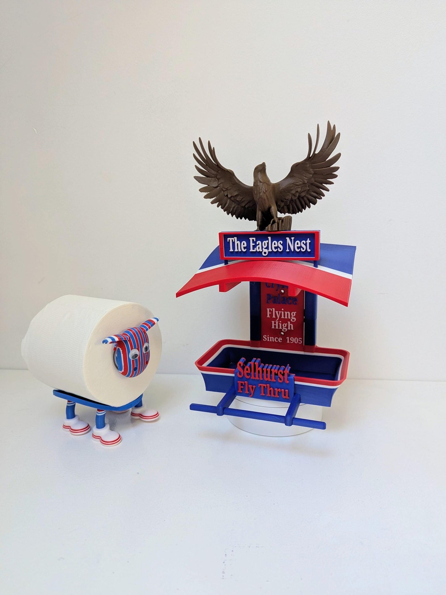 Crystal Palace Bird Feeder, The Eagles Nest, Selhurst feeding station . Garden seed table, Gift for Palace football club Fans