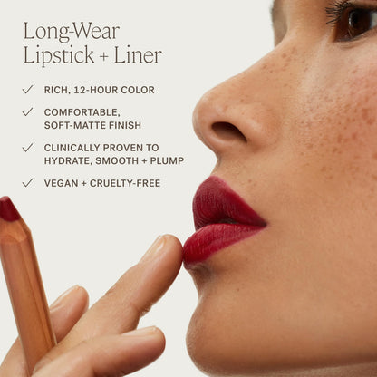ILIA Lip Sketch Hydrating Crayon Pampas – Hydrate, Plump, Soft-Matte Color • 12-Hour Wear