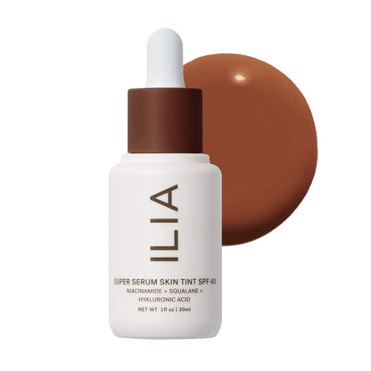 ILIA Super Serum Skin Tint SPF 40 - Non-Comedogenic, Vegan, Hydrating + Pollution and Blue Light Protection