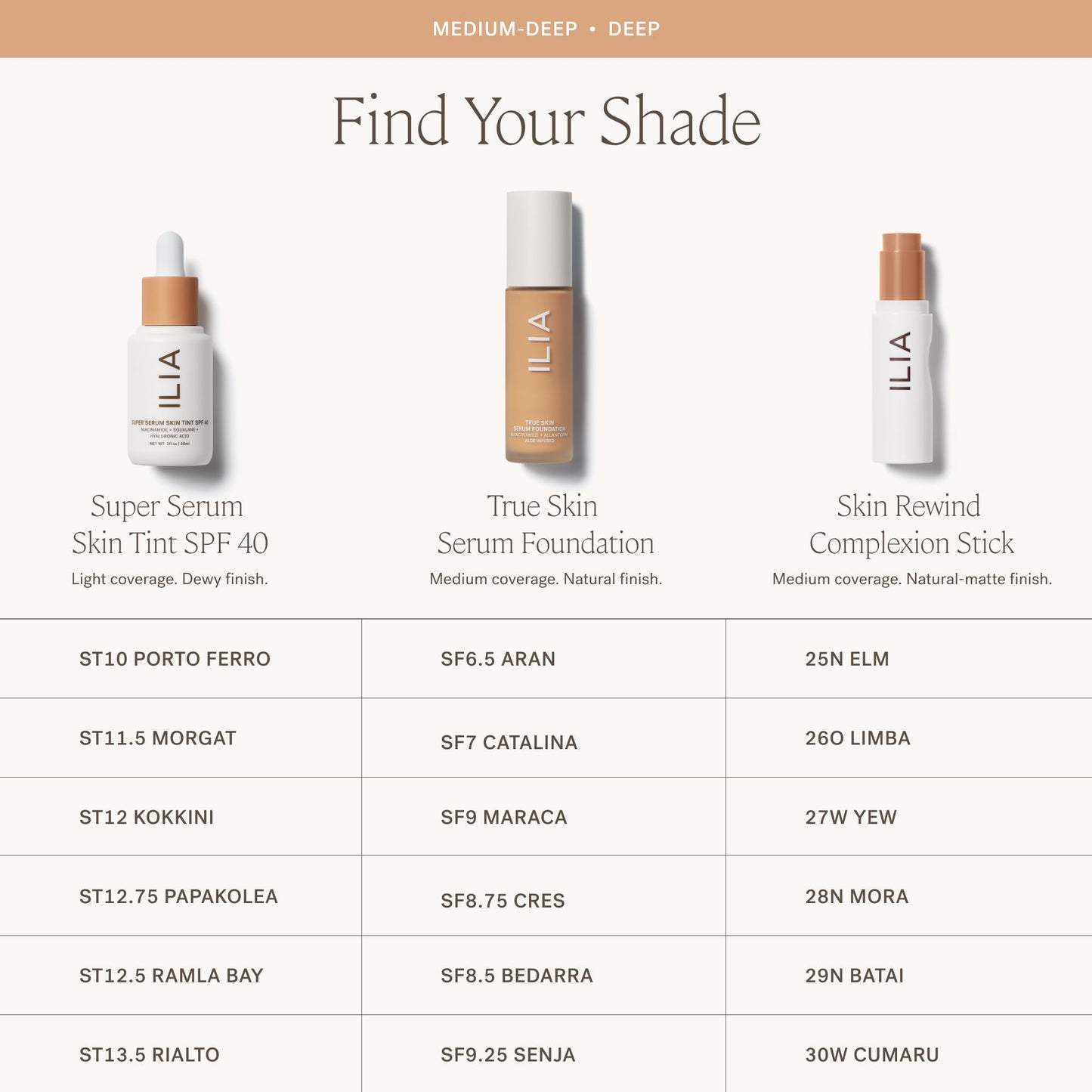 ILIA True Skin Serum Foundation | Buildable Coverage, Weightless Feel, Vegan & Cruelty-Free