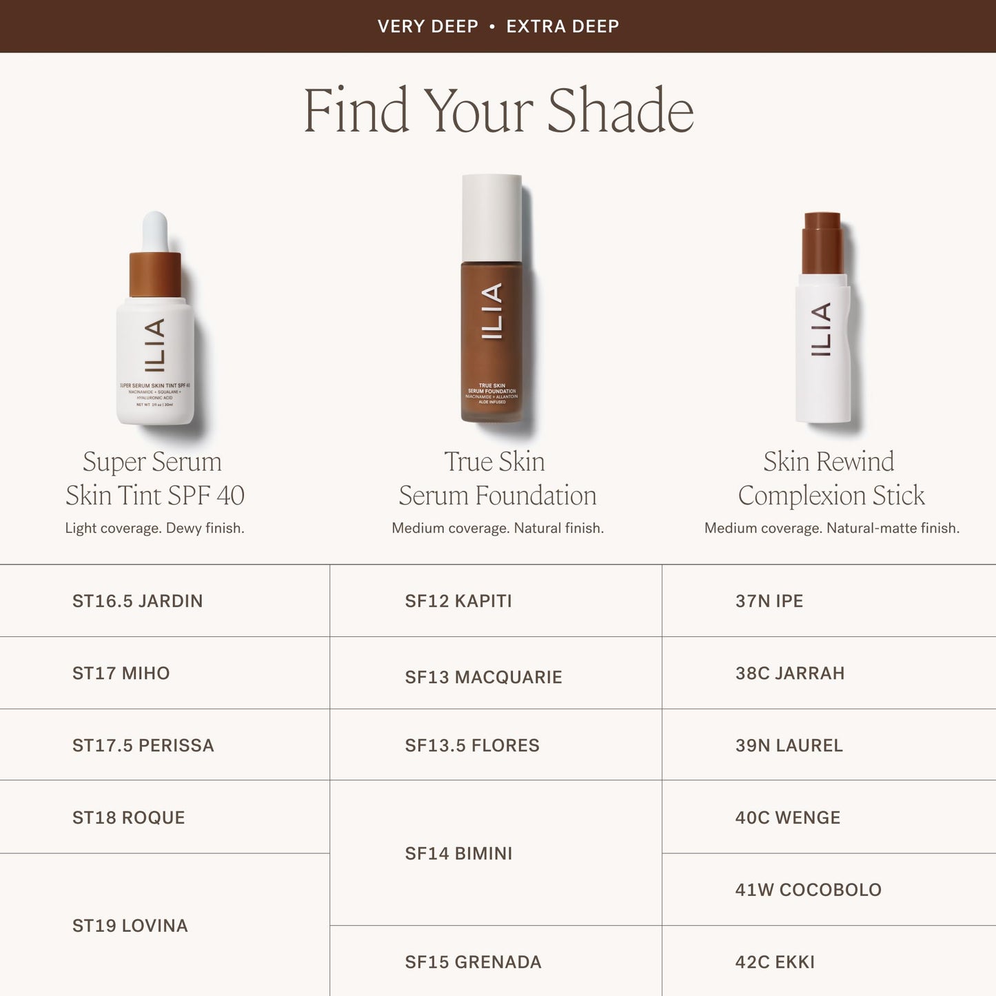 ILIA True Skin Serum Foundation — Weightless, Buildable Coverage, Vegan & Cruelty-Free