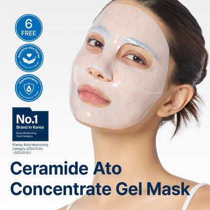 Illiyoon Ceramide Ato Concentrate Gel Mask – Hydrating Overnight Hydrogel with Ceramide, Collagen & Hyaluronic Acid