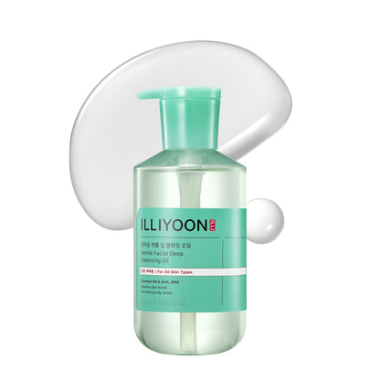 Illiyoon Gentle Deep Cleansing Oil | Lightweight Coconut Oil Cleanser with AHA/BHA – Fragrance-Free, Vegan, 8.45 fl oz