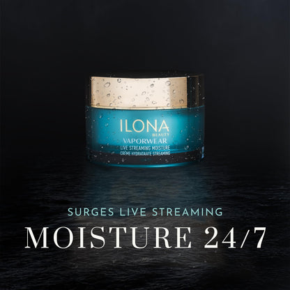 ILONA Vaporwear Live Streaming Moisturizer – 24/7 Rehydration with Ceramides, Hyaluronan & Peptides