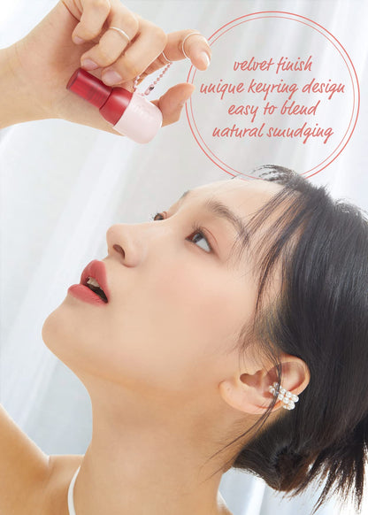 I'M MEME Color Key Ring Velvet Lip Tint – 05 Shy Rose (2.8g) | Long-Lasting Matte Finish