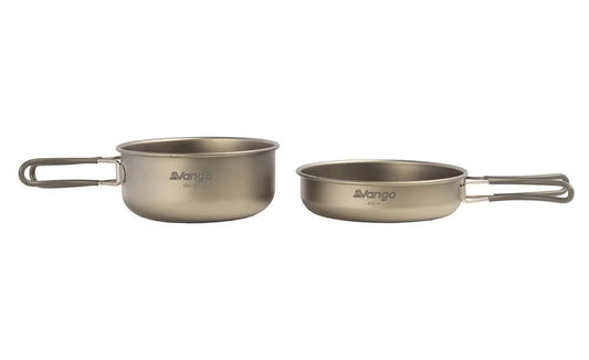 Vango Titanium 2 Piece Camping Cook Pot Pan Set