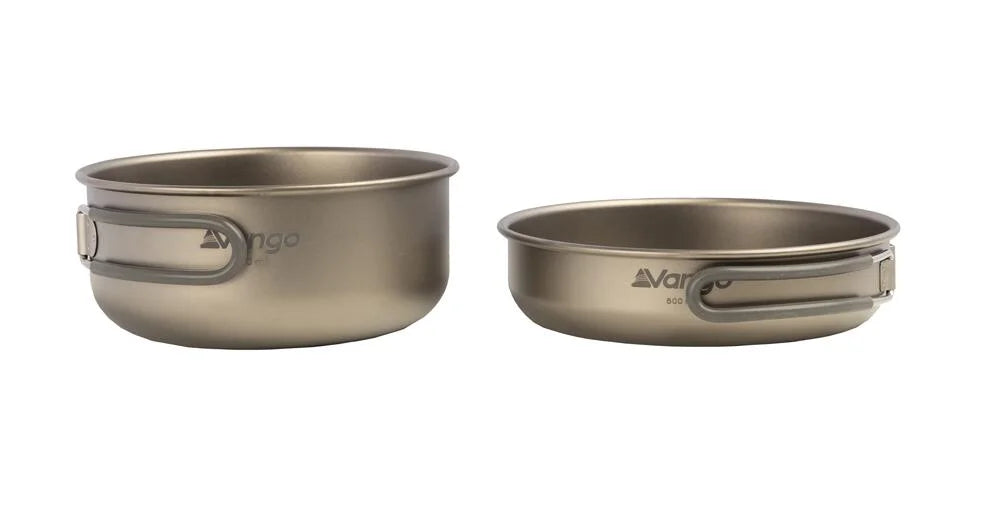 Vango Titanium 2 Piece Camping Cook Pot Pan Set