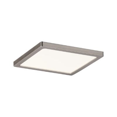 Areo Square LED Recessed Panel 120x120mm Warm White Dimmable - Nickel
