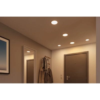 Areo VariFit Round LED Recessed Panel 230mm 3 Step Dim To Warm - White
