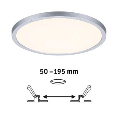 Areo VariFit Round LED Recessed Panel Smart Home Zigbee 230mm Tunable White - Chrome