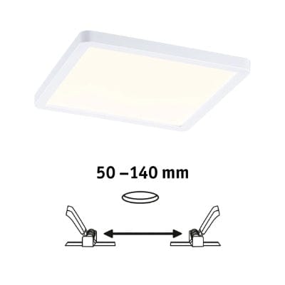 Areo VariFit Square LED Recessed Panel Smart Home Zigbee 175x175mm Tunable White - White