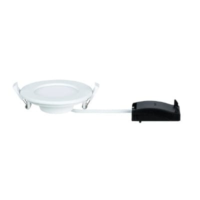 Round LED Recessed Panel IP44 220mm Neutral White - White