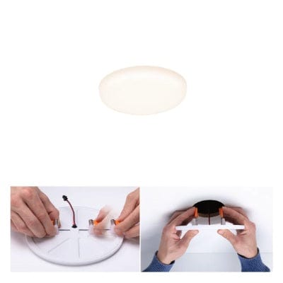 VariFit Veluna Round LED Recessed Panel IP44 75mm Warm White