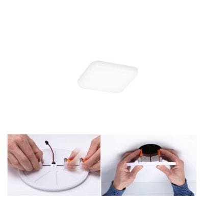 VariFit Veluna Square LED Recessed Panel IP44 125x125mm Neutral White