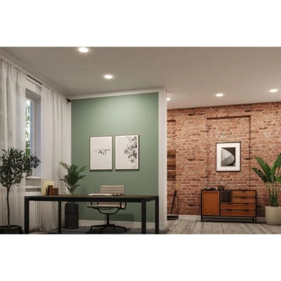 VariFit Veluna Edge Round LED Recessed Panel IP44 90mm Warm White