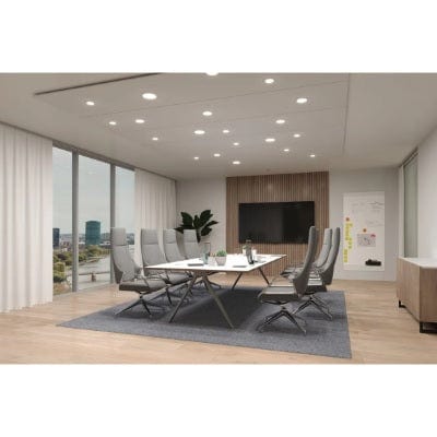 VariFit Veluna Edge Round LED Recessed Panel IP44 200mm Neutral White