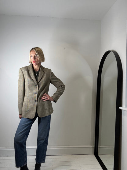 VINTAGE JAEGER wool, silk rayon blazer