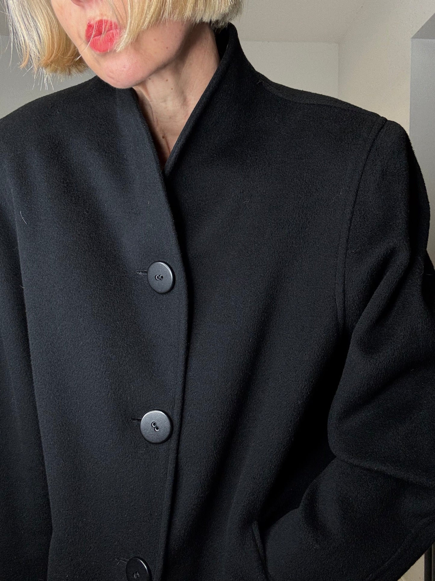 VINTAGE grown on collar coat