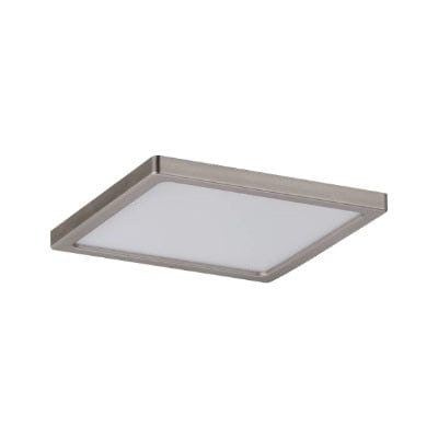 Areo Square LED Recessed Panel 180x180mm Warm White Dimmable - Nickel