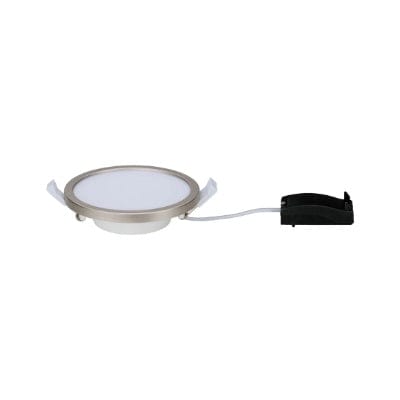 Areo Round LED Recessed Panel 180mm Warm White Dimmable - Nickel