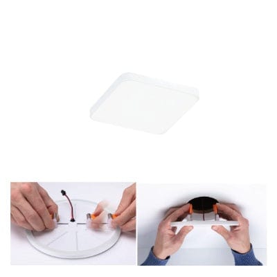 VariFit Veluna Edge Square LED Recessed Panel IP44 120x120mm Neutral White