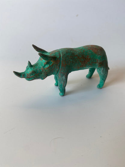 Tuareg Brass animals - Rhino